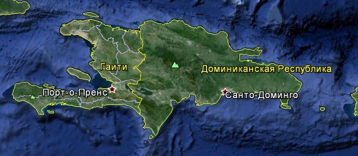 Карта Гаити