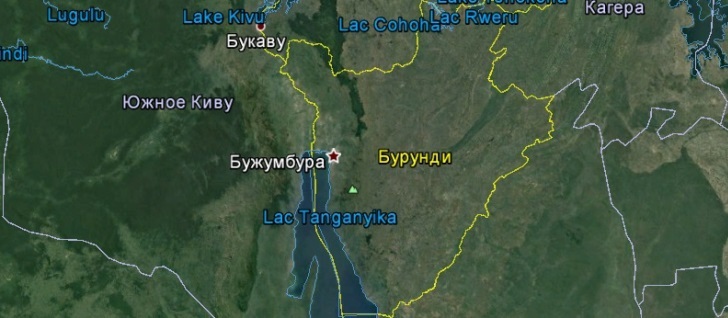 Карта Бурунди