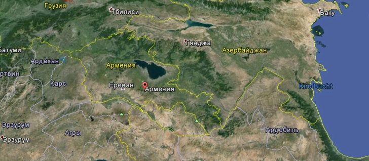 Карта Армении