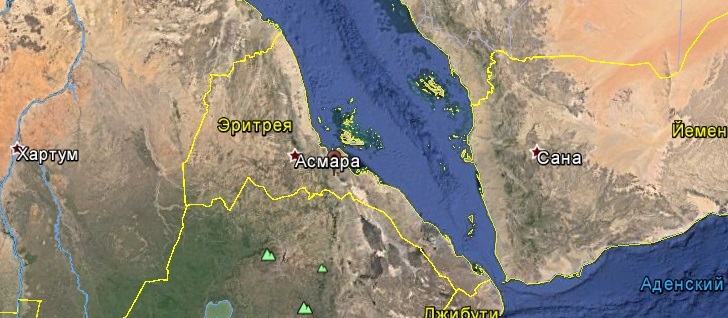 Карта Эритреи