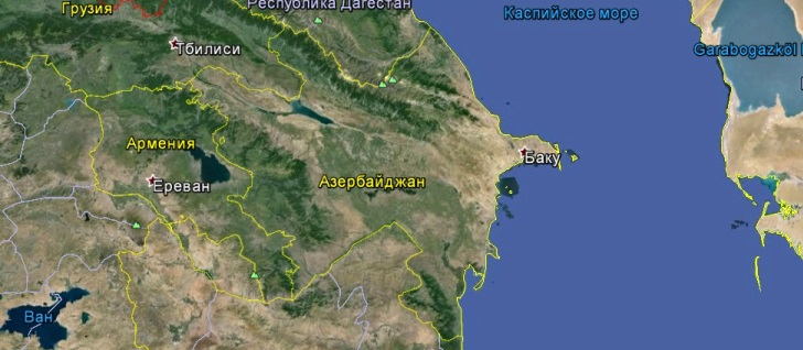 Карта Азербайджана