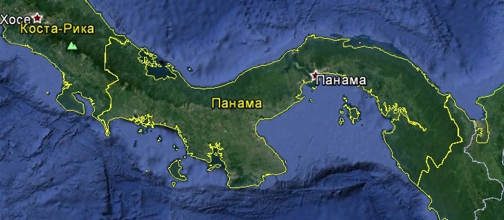 Карта Панамы
