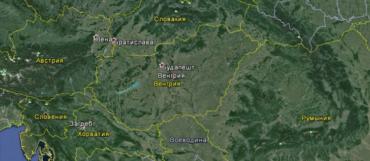 Карта Венгрии