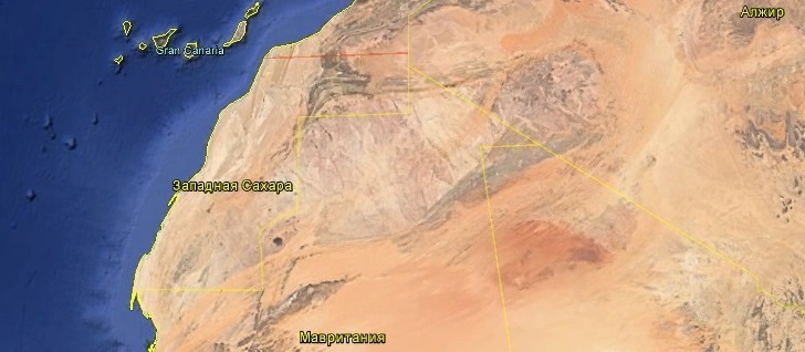 Карта Западной Сахары 