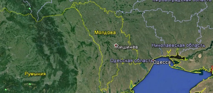 Карта Молдавии