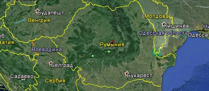 Карта Румынии