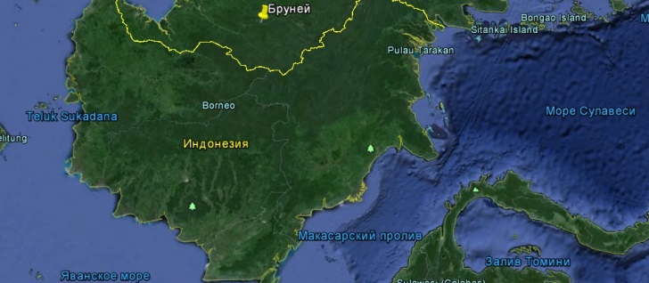 Карта Индонезии