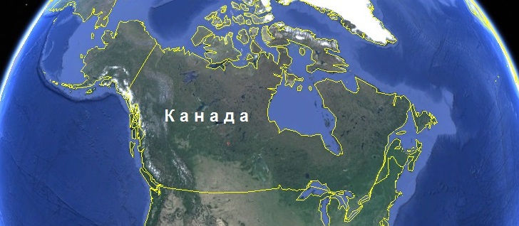 Карта Канады