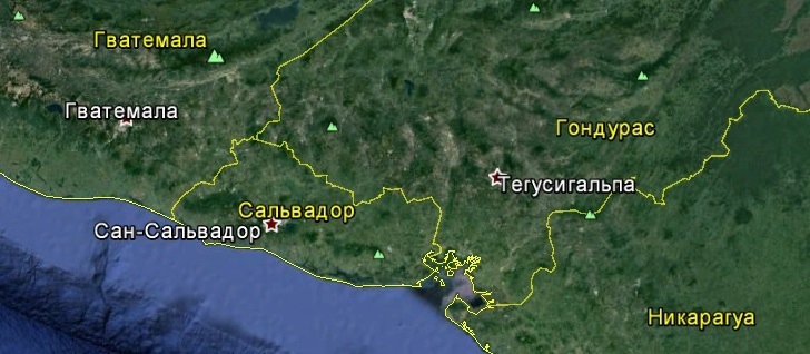 Карта Сальвадора