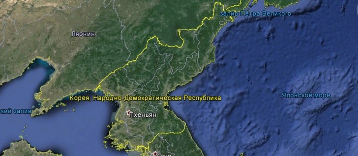 Карта КНДР