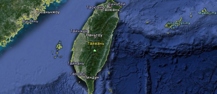 Карта Тайваня