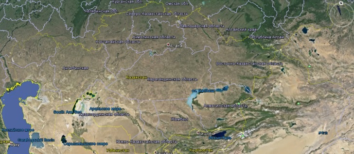 Карта Казахстана