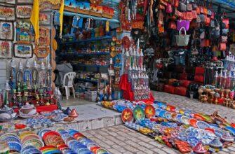 Фото сувенирной лавки в Тунисе