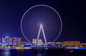 Уникальное колесо обозрения в Дубае