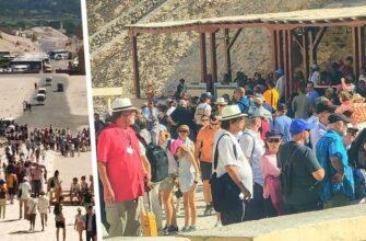 В Египте из туристов образовались длиннющие очереди